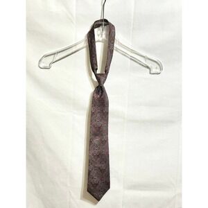 Yves Saint Laurent Neckwear 100% Silk Paisley Pattern Men Tie